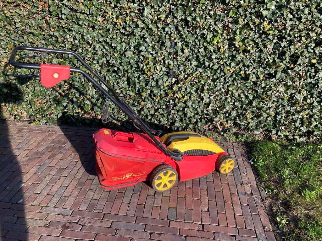 Wolfgarten Elektrische Grasmaaier - Compact en Krachtig, Ophalen, Cirkelmaaier, Gebruikt, Elektrische grasmaaier