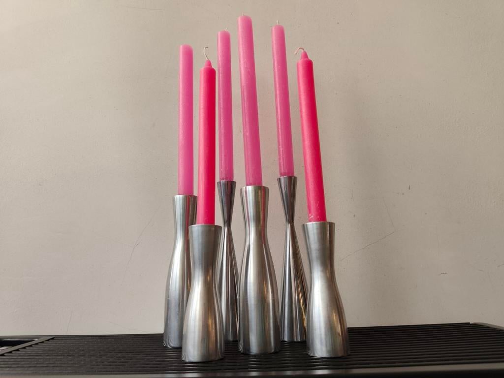 Erika Pekkari voor Ikea 6x robuuste vintage kandelaar, Huis en Inrichting, Woonaccessoires | Kandelaars en Kaarsen, Overige materialen