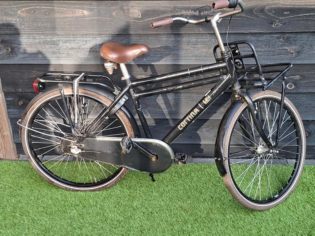Cortina U4 Transportfiets - Zwart, Gebruikt, Overige merken, Gebruikt, Versnellingen, Minder dan 49 cm