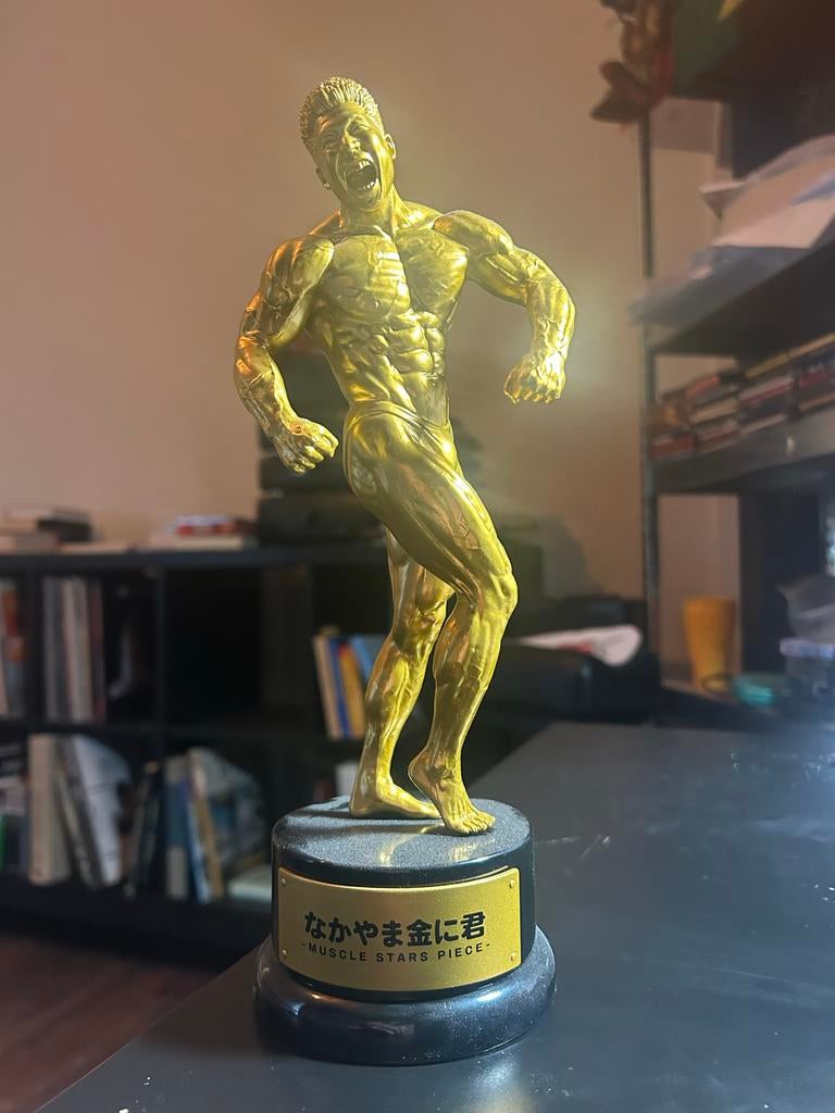 Gouden Japanse Bodybuilder Beeldje - Muscle Stars Piece, Ophalen, Zo goed als nieuw, Mens