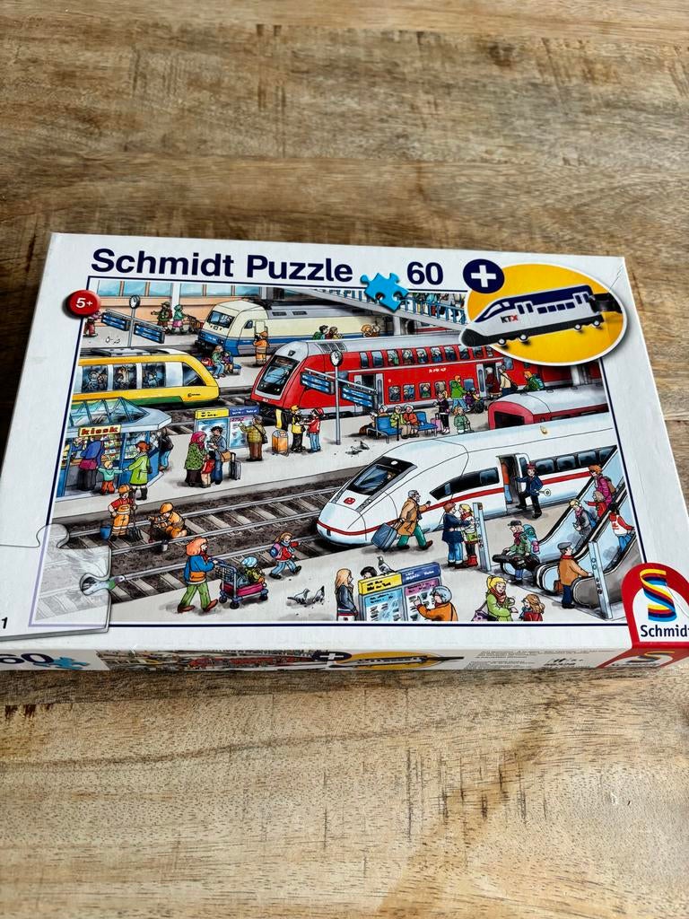 Schmidt Puzzle 60 stukjes Spoorwegmuseum, Ophalen of Verzenden, Meer dan 50 stukjes, Gebruikt, 4 tot 6 jaar