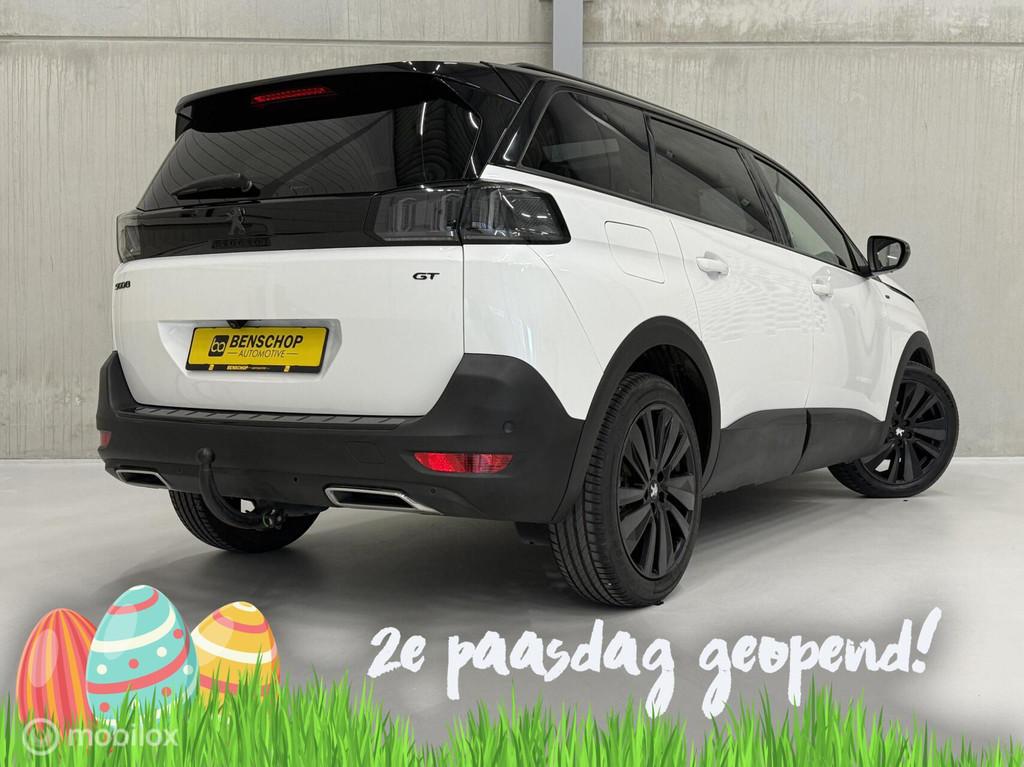 Peugeot 5008 1.2 PureTech GT Pack Panodak 7 Persoons Navi Ca, Auto's, 15 km/l, 1199 cc, 7 stoelen, Wit