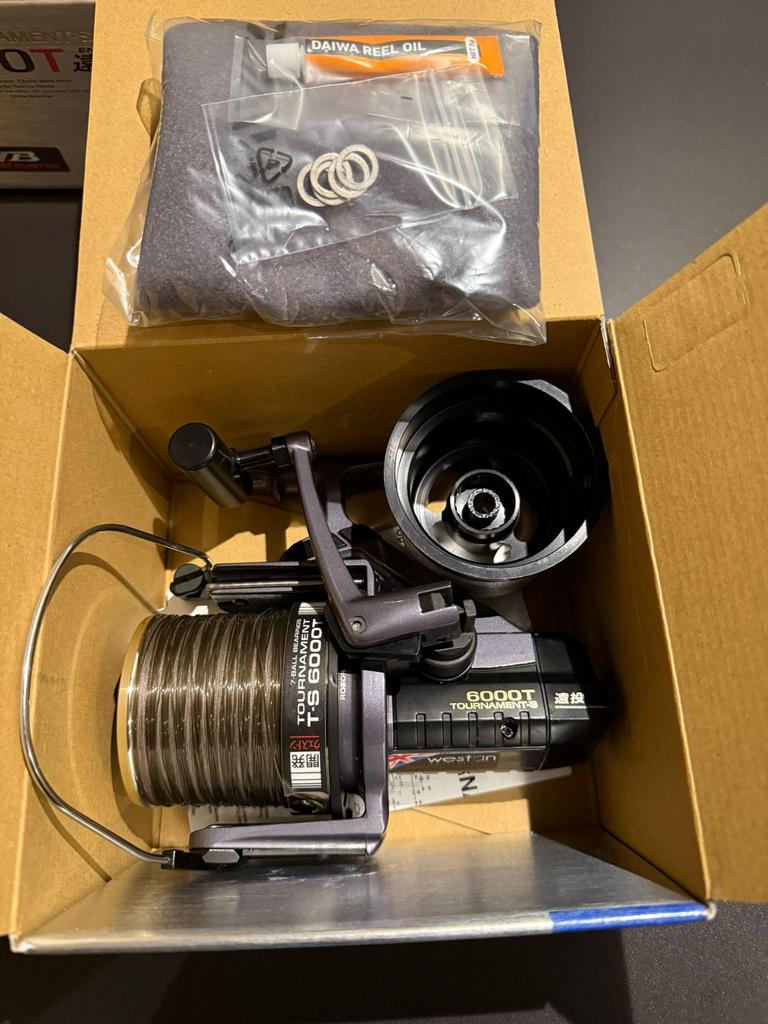 3x Daiwa 6000T WESTON - Zo goed als nieuw, Ophalen of Verzenden, Zo goed als nieuw, Molen