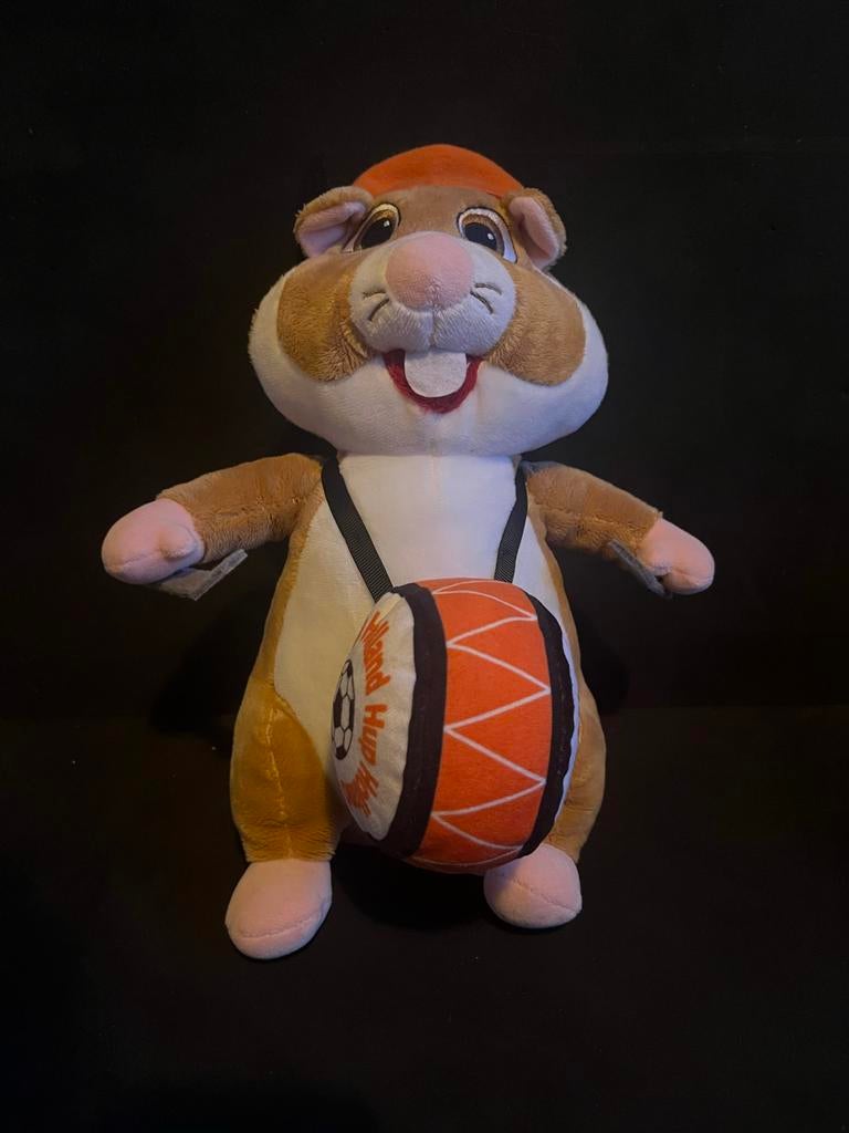 AH Hamster - Trommel, Kinderen en Baby's, Speelgoed | Knuffels en Pluche, Zo goed als nieuw, Overige typen, Ophalen of Verzenden