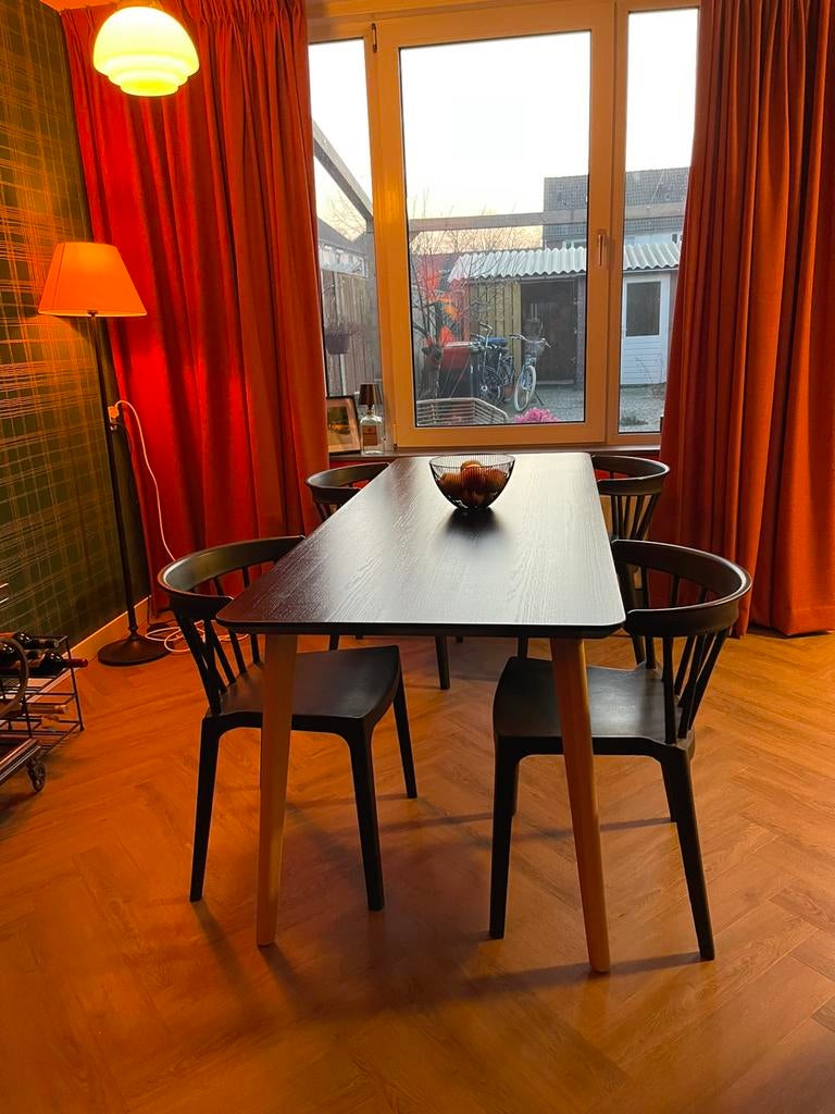 Ikea eettafel (200x80) in goede staat, Huis en Inrichting, Tafels | Eettafels, Ophalen, 50 tot 100 cm, Zo goed als nieuw, Vijf personen of meer