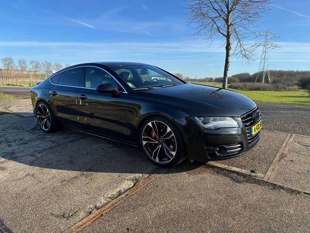 Audi A7 3.0 Tfsi Quattro 300pk S Tronic 2011 Zwart, Auto's, Euro 5, USB, Zwart, 2995 cc
