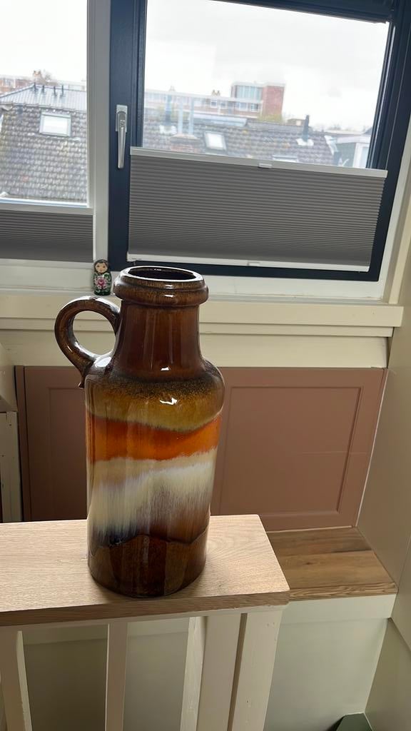 Prachtige grote West Germany vaas, Huis en Inrichting, Woonaccessoires | Vazen, Ophalen, Overige kleuren, Aardewerk of Porselein