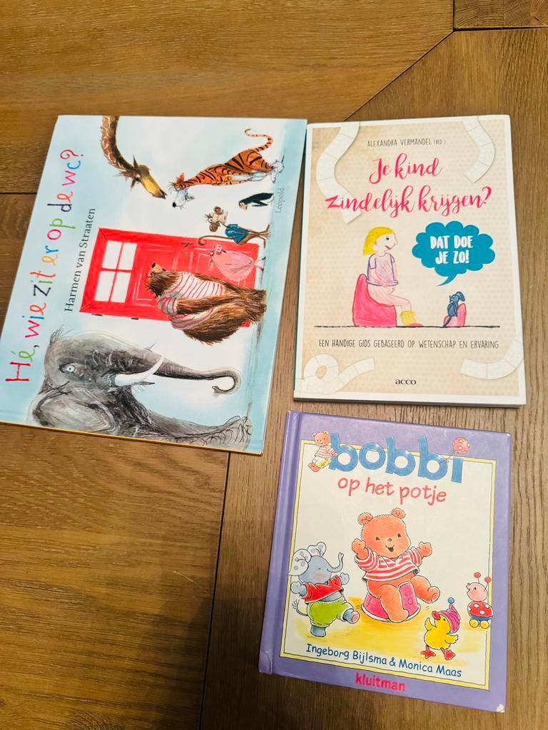 3 boeken zindelijkheidstraining potjestraining, Ophalen of Verzenden, Zo goed als nieuw, 2 tot 3 jaar