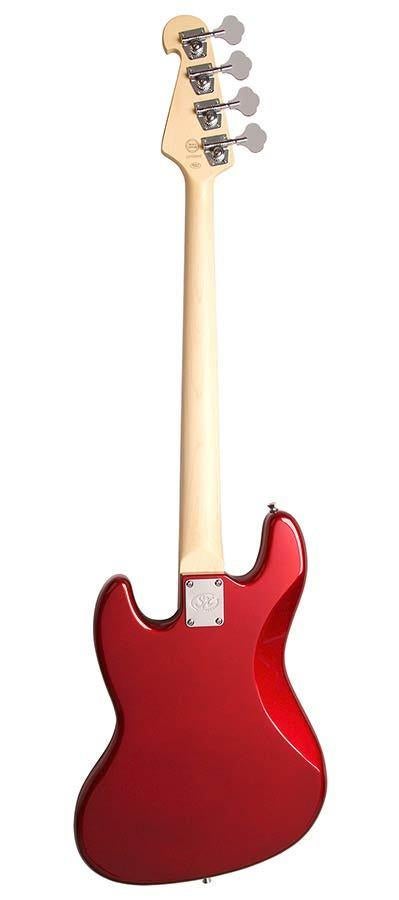 BD1CAR SX Standard Series J-style elektrische basgitaar Rood, ., Nieuw, ., .