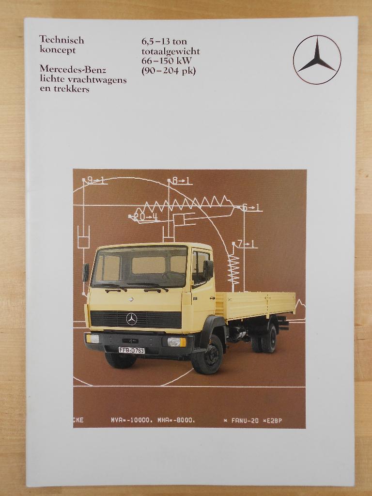 Mercedes Ecoliner Brochure 1987 - 709 809 814 914 1114, Zo goed als nieuw, Mercedes-Benz, Mercedes, Ophalen of Verzenden