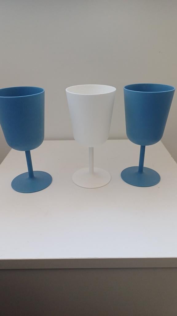 Kunststof wijnglazen, Ophalen of Verzenden, Zo goed als nieuw