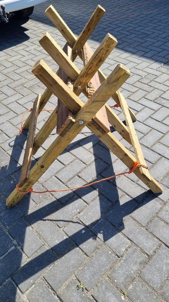 Robuuste houten zaagbok - Ideaal voor brandhout, Ophalen of Verzenden, Gebruikt, Overige typen, Onbekend