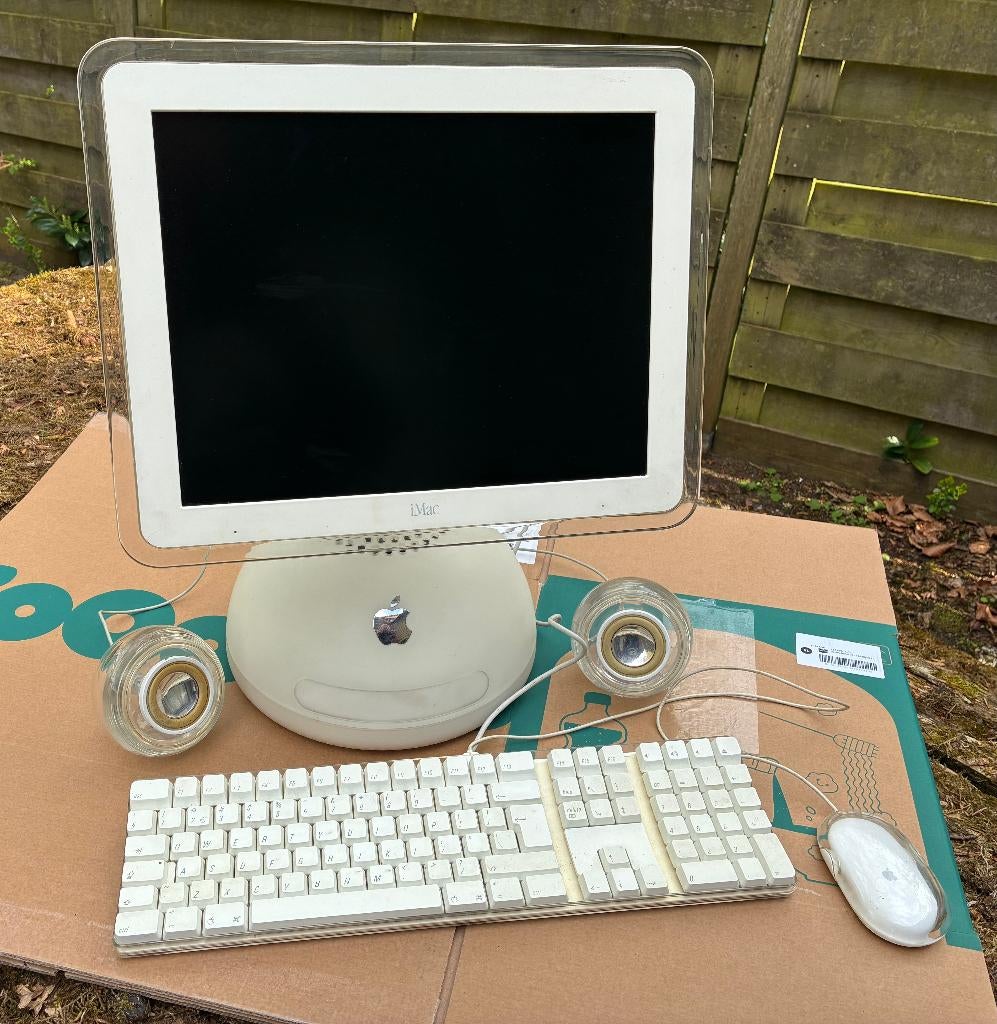 Apple iMac G4 15 inch 800mhz Airport compleet, Computers en Software, Apple Desktops, Ophalen, 15 Inch TFT Flatpanel, Gebruikt