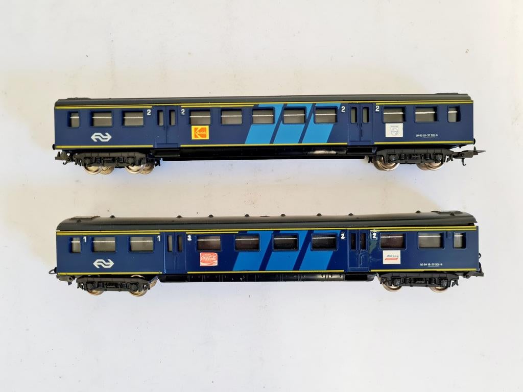Lima H0 2x NS rijtuigen, Gebruikt, Gelijkstroom, Wagon, Ophalen of Verzenden