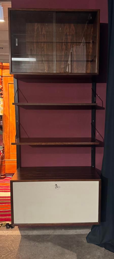 Poul Cadovius by Royal System vintage modulair wandsysteem, Huis en Inrichting, Kasten | Wandmeubels, Gebruikt, Ophalen of Verzenden