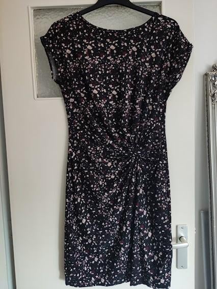 Zeeman donkerblauwe dames jurk met patronen motief, Maat 38/40 (M), Blauw, Zeeman, Ophalen of Verzenden