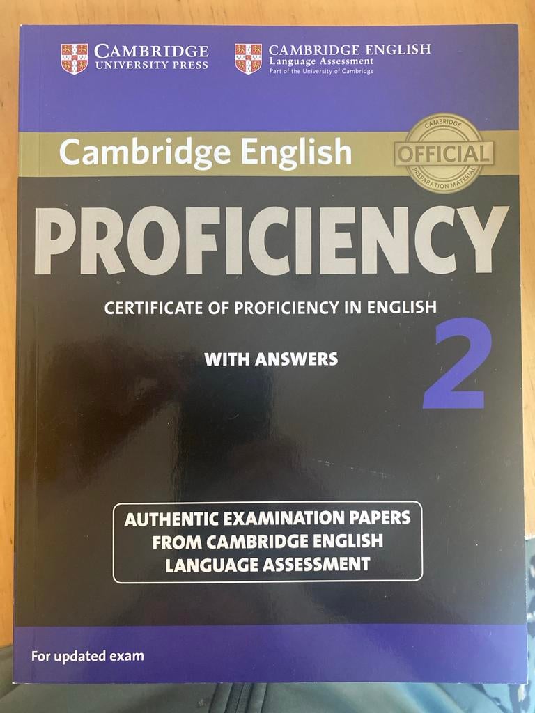 Cambridge English Proficiency 2 met antwoorden, Boeken, Ophalen of Verzenden, Zo goed als nieuw, Non-fictie