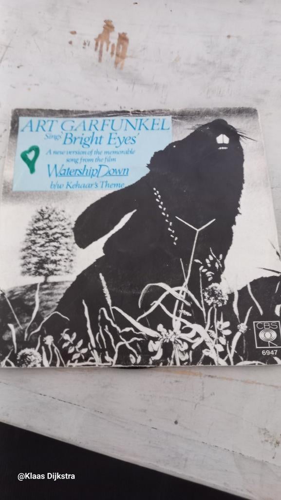 Art Garfunkel - Bright Eyes (Vinyl Single), Cd's en Dvd's, Vinyl Singles, Ophalen of Verzenden, Gebruikt, Pop