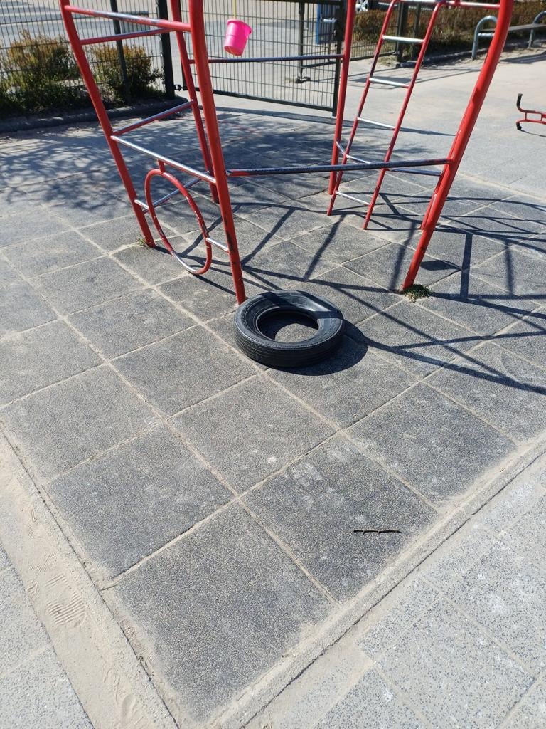 Rubberen tegels, Ophalen, Gebruikt, Rubber, Overige typen