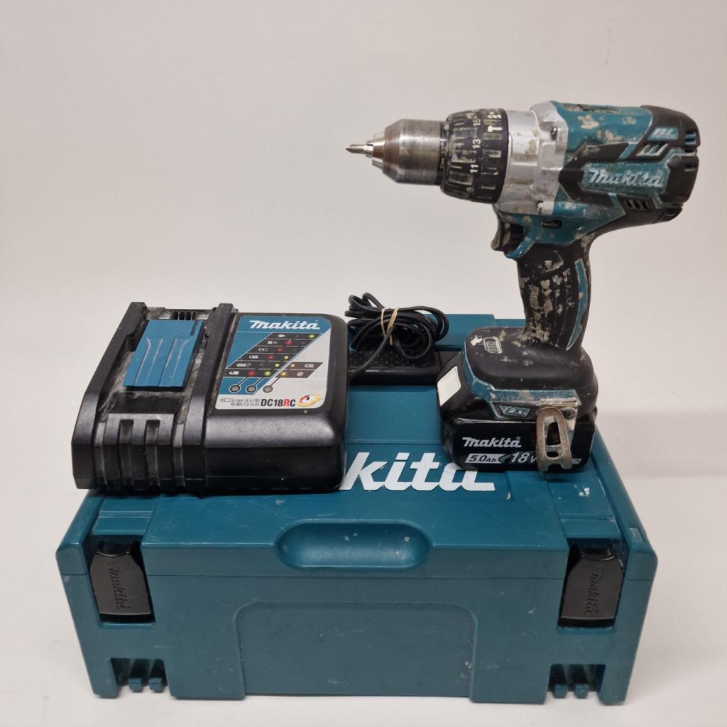 Makita DHP481RTJ Klopboor-/schroefmachine Set | Inc garantie, Makita, Zo goed als nieuw, Support@makita.com, Makita Corporation, 3-11-8, Sumiyoshi-cho, 
Anjo, Aichi 446-8502
Japan