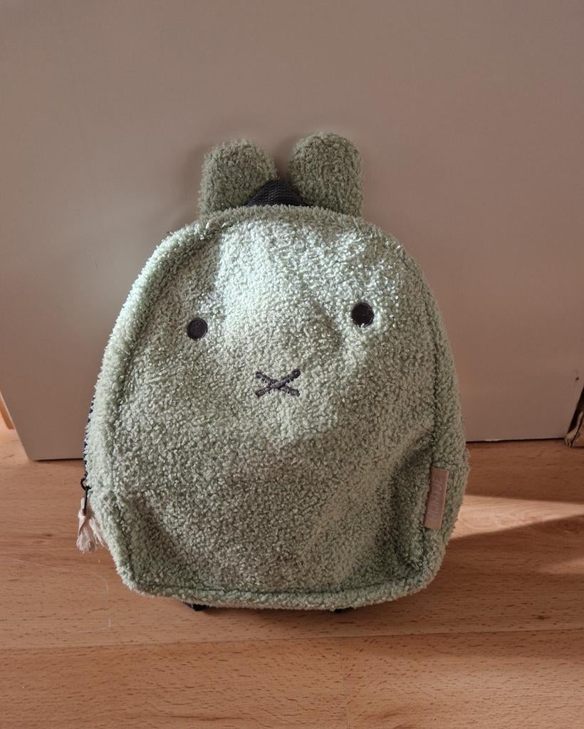 Rugtas rugzak nijntje mintgroen fluffy groen miffy school, Ophalen of Verzenden, Zo goed als nieuw