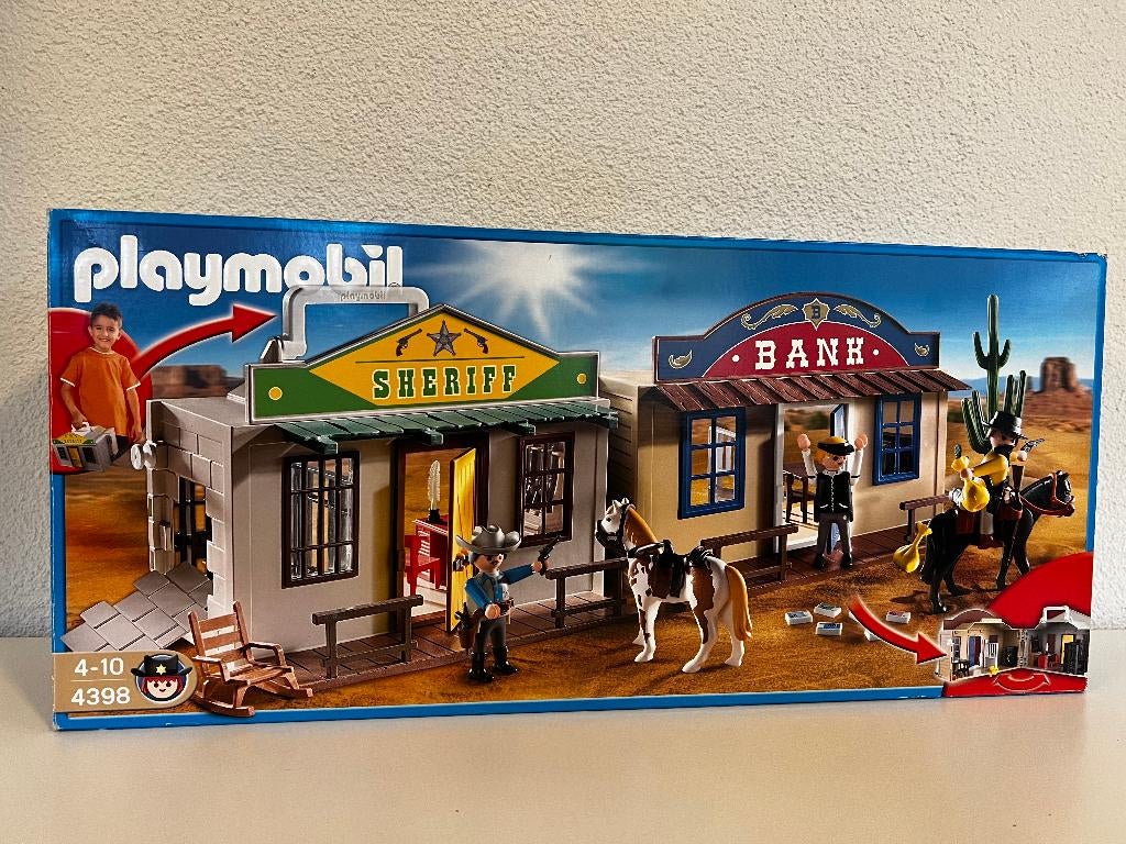 Playmobil 4398 – Western – Meeneemkoffer, Ophalen of Verzenden, Zo goed als nieuw, Complete set