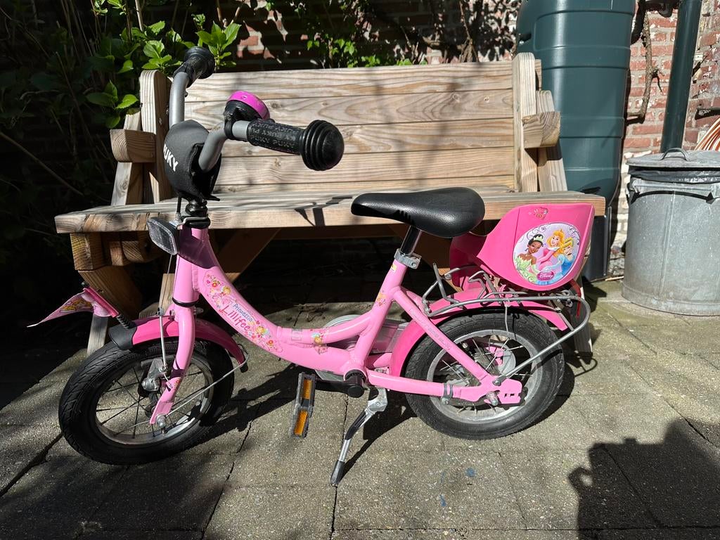 Roze puky kinderfiets 12 inch, Ophalen, Gebruikt, Minder dan 16 inch
