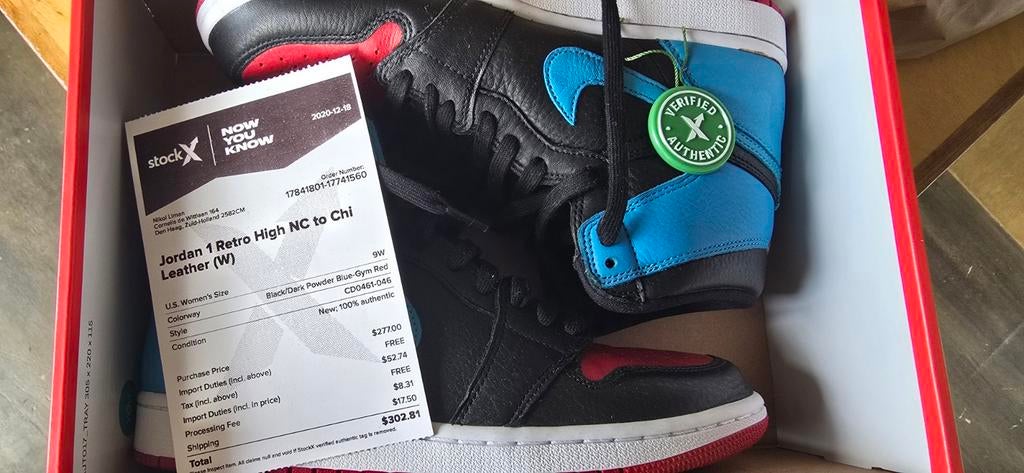 Nike Air Jordan 1 Retro High NC to Chi Leather - Maat 40,5, Kleding | Dames, Schoenen, Zwart, Nike, Ophalen of Verzenden, Sneakers of Gympen