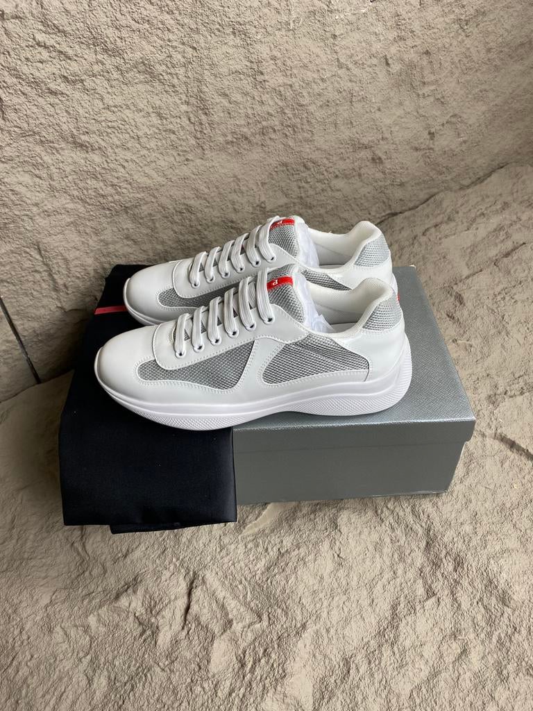 Prada Cups Wit Sneakers – Maten 39 t/m 46, Ophalen of Verzenden, Wit, Sneakers of Gympen