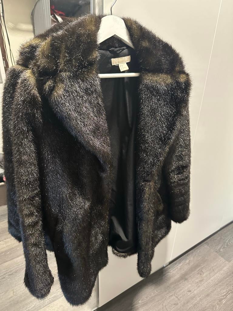 H&M imitatie bontjas, Kleding | Dames, Ophalen of Verzenden, Gedragen, Maat 38/40 (M), Bruin