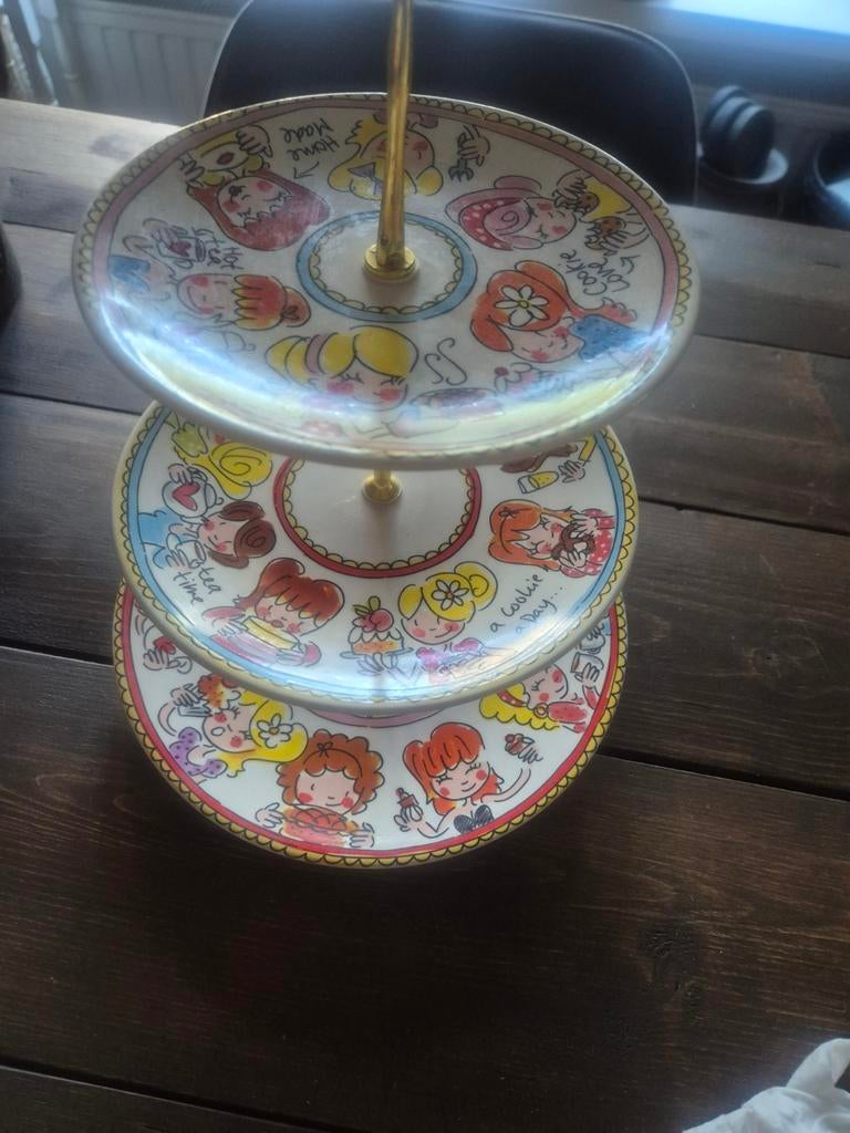 Blond Amsterdam etagere - Vrolijke theetijd, Ophalen, Nieuw, Blond Amsterdam