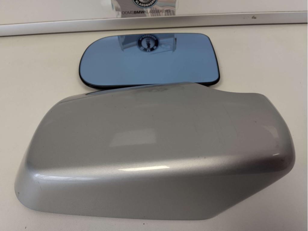 BMW 5serie E39 3serie E46 spiegelkap Rechts titansilber+glas, Niet ingevuld, Gebruikt, Niet ingevuld, Ophalen of Verzenden