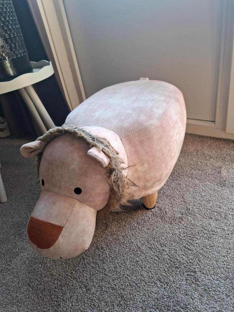 Kinder poef Leeuw Kwantum, Ophalen of Verzenden, Zo goed als nieuw