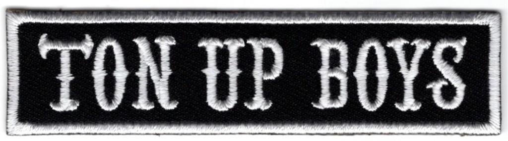 Ton Up Boys stoffen opstrijk patch embleem #4, Verzenden