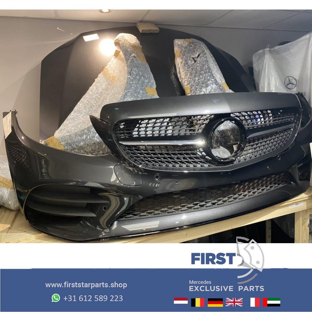 W205 C205 FACELIFT C43 AMG VOORKOP Mercedes C Klasse FRONT 2, Gebruikt, -, Voor, Ophalen of Verzenden