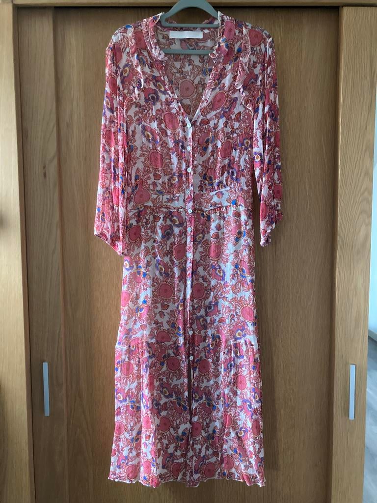 Nieuwe Sam Friday Zomerjurk met Bloemenprint - Maat M/L, Kleding | Dames, Maat 38/40 (M), Nieuw, Ophalen of Verzenden, Roze