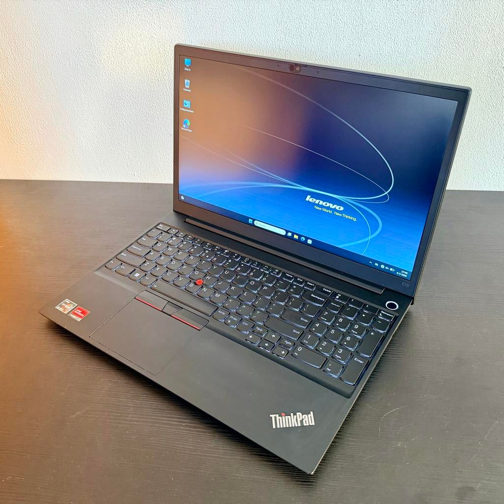 Lenovo ThinkPad E15 - AMD Ryzen 5 - 15.6 inch, Computers en Software, Windows Laptops, Met videokaart, Gaming, SSD, Info@lenovo.nl