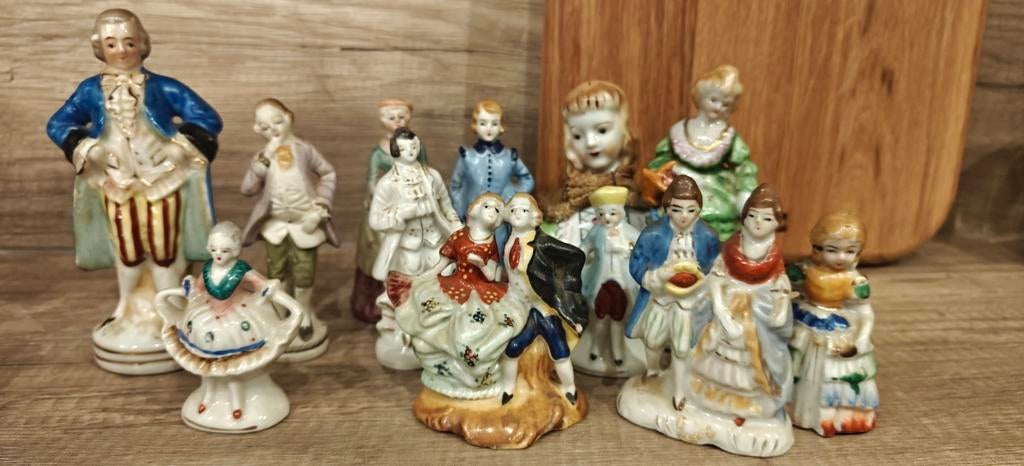 Vintage 12  Beeldjes uit Occupied Japan 1947 - 1952, Ophalen of Verzenden, Zo goed als nieuw, Mens