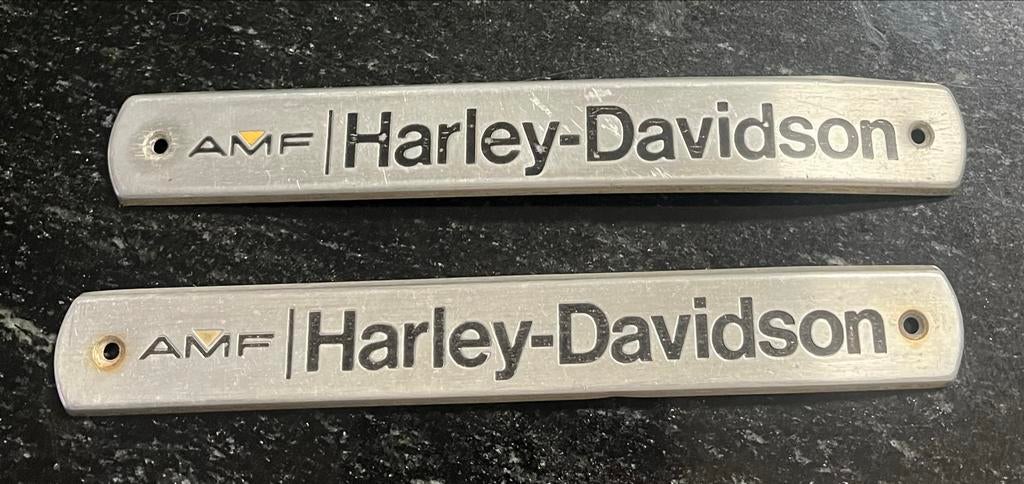 Harley-Davidson AMF tankemblemen, Ophalen of Verzenden, Gebruikt