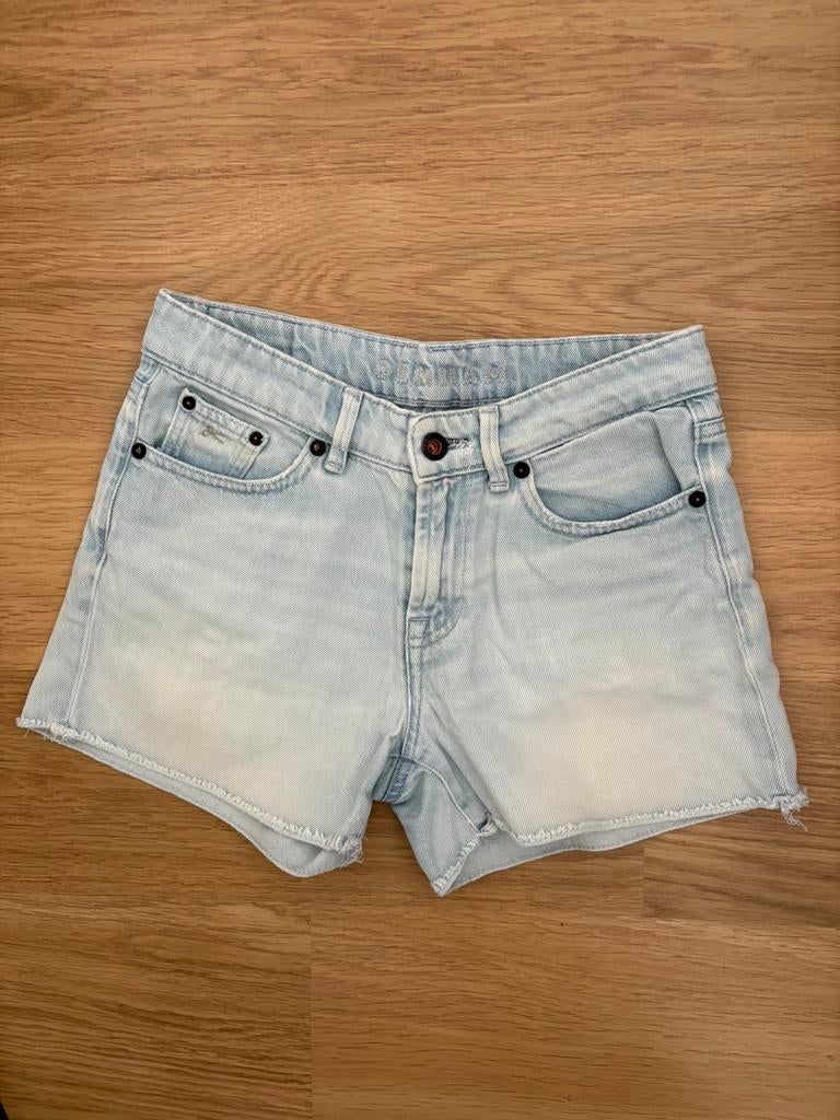 Denham korte spijkerbroek, Ophalen of Verzenden, Zo goed als nieuw, Blauw, W27 (confectie 34) of kleiner