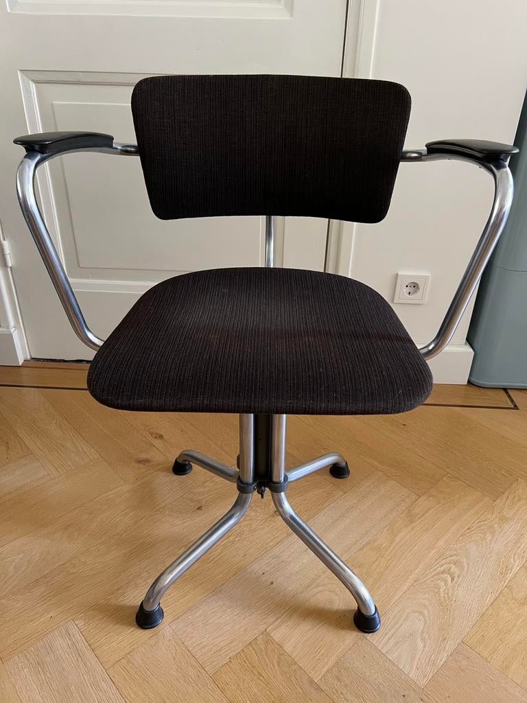 Originele jaren ‘30 Gispen 354 bureaustoel bruin, Ophalen