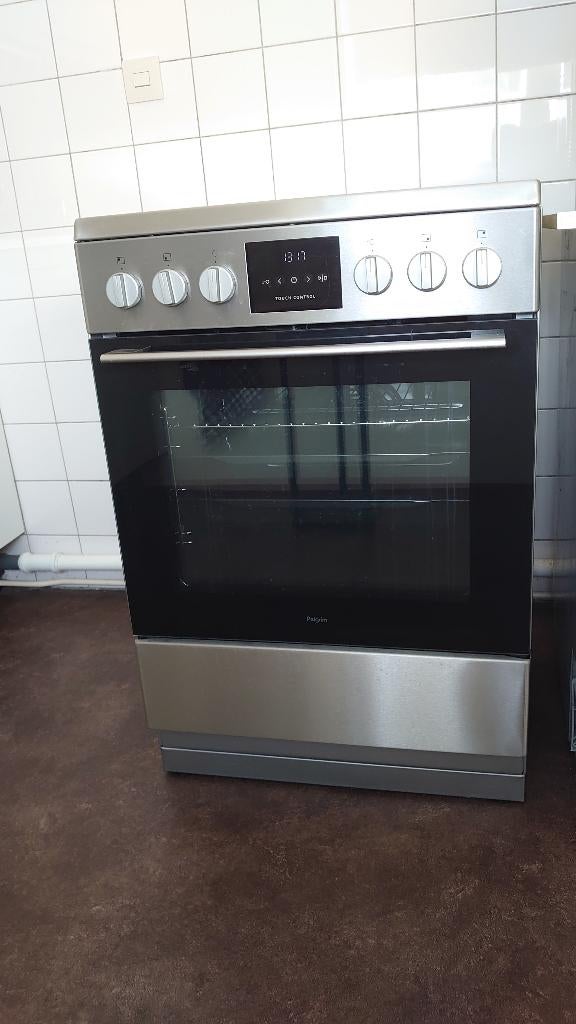 Pelgrim keramisch fornuis met elektrische oven, Ophalen, Gebruikt, 60 cm of meer, Keramisch