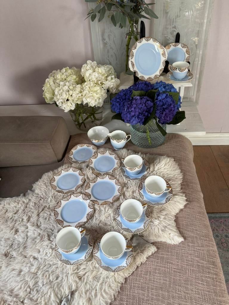 Stanley bone China 6 pers porseleinen set uit Engeland, Ophalen