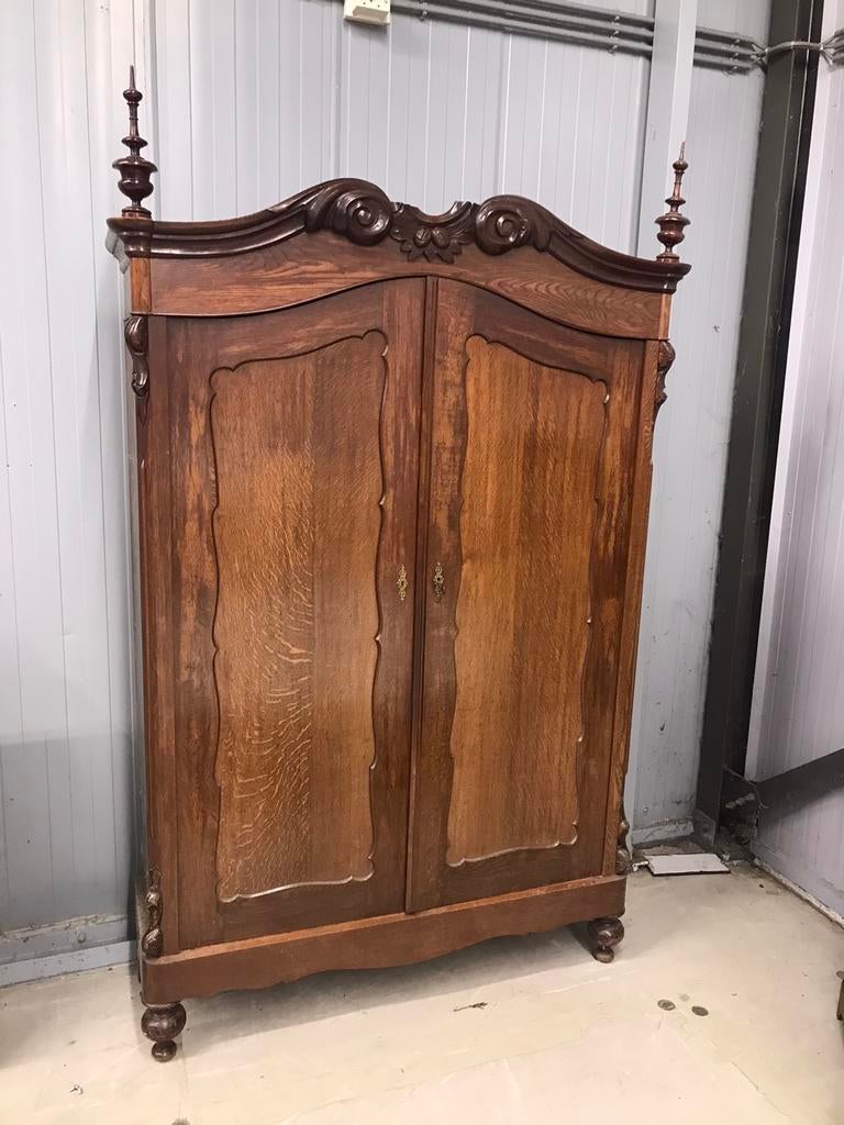 Antieke Biedemeyer kast kuifkast, Ophalen of Verzenden