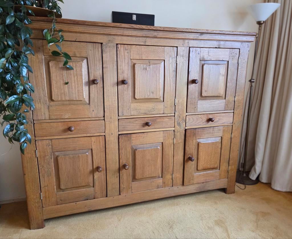 Massief eiken (kaas) kast, Antiek en Kunst, Antiek | Meubels | Kasten, Ophalen