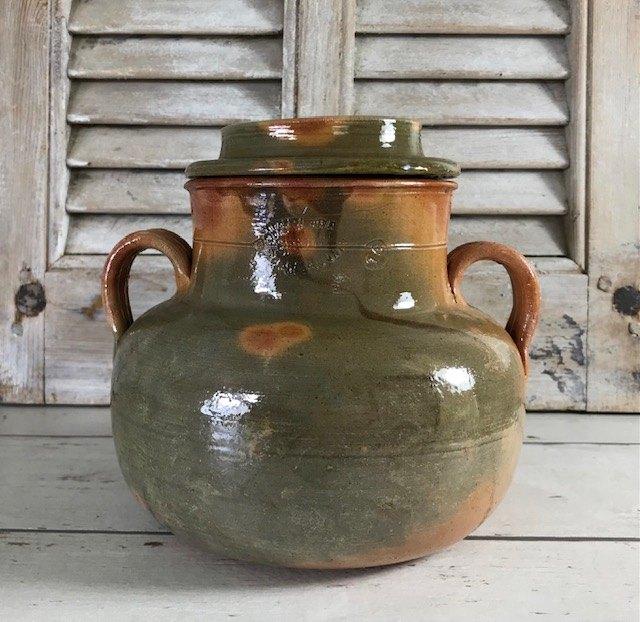 Provençaalse geglazuurde aardewerk daubiere kookpot, Ophalen of Verzenden