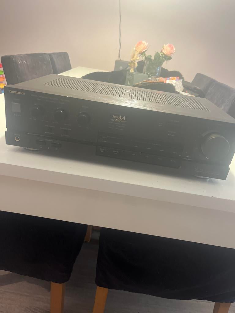 Technics Stereo Geïntegreerde Versterker SU-V450, Gebruikt, 60 tot 120 watt, Stereo, Ophalen