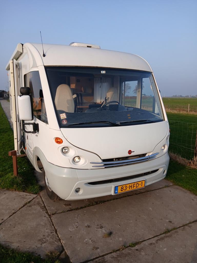 Burstner i660 elegance fransbed 2x airco in prijs verlaagd, Integraal, Ringverwarming, Buitenlamp, Fiat