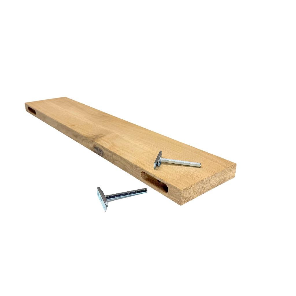 Eiken Wandplank I Zwevende Plank I Inclusief bevestiging, Ophalen of Verzenden, Nieuw