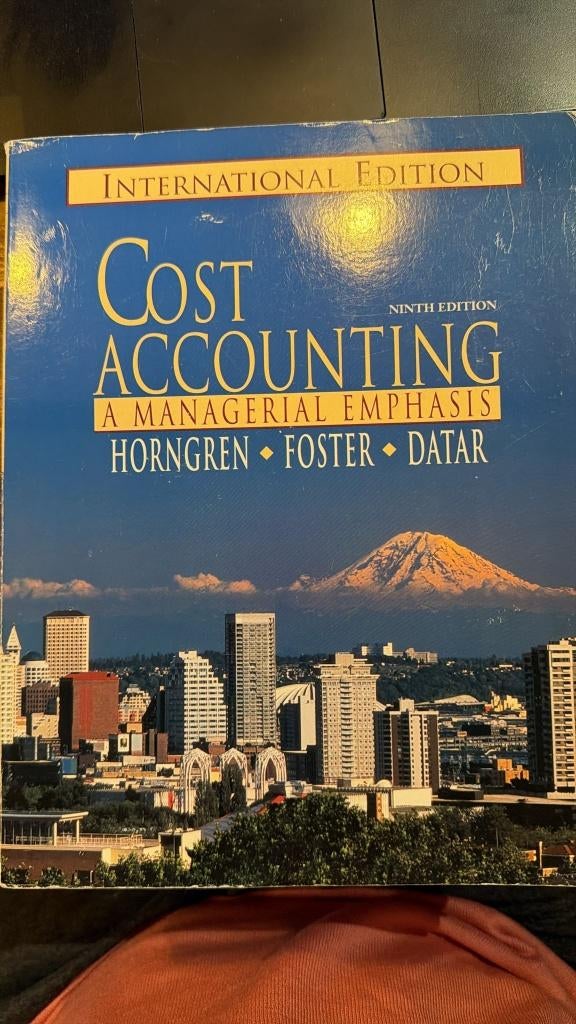 Cost Accounting - Horngren/Foster/Datar, Ophalen of Verzenden, Gelezen, Accountancy en Administratie, Horngren